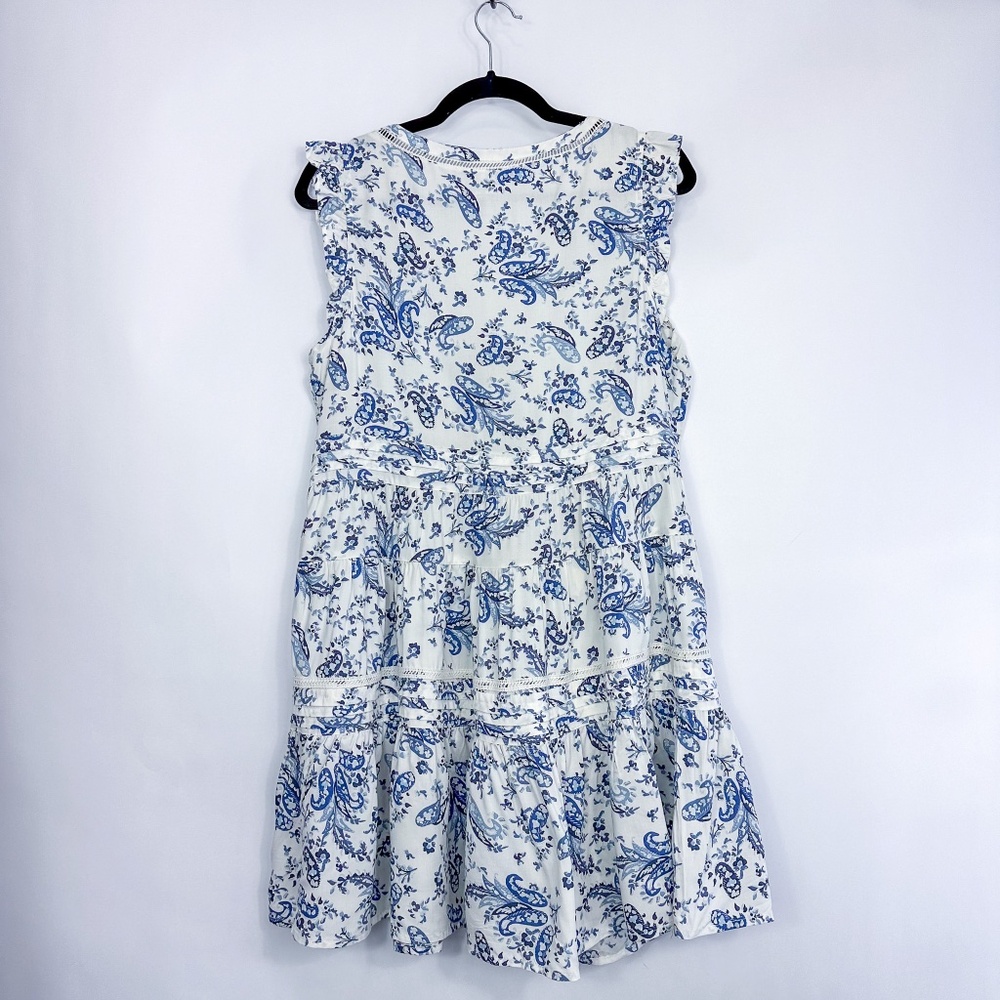 Lucky Brand Blue Floral Print Sleeveless Mini Dress - Picture 5 of 5